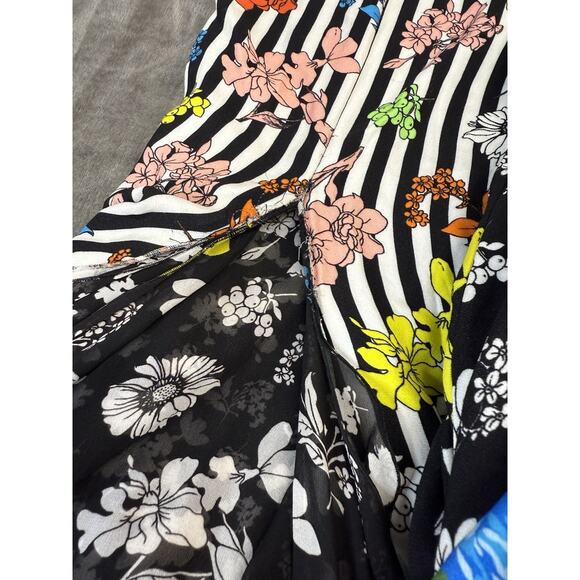 Versace Capsule Jumpsuit IT 44 US 8 Viscose Shalom Harlow Runway Floral RARE - Picture 14 of 16